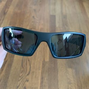 Oakley 03-473 Gascan Matte Black Sunglasses